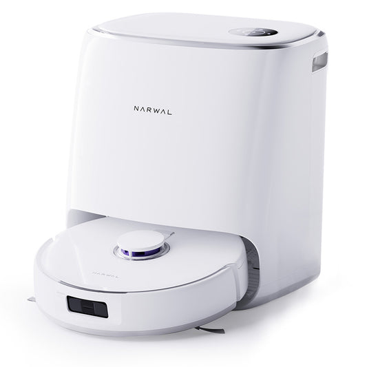 Narwal Freo X Ultra Robotic Vacuum and Mop with Auto Washing and Self-Empty, Strong 8200Pa Suction Power, Zero-Tangling Floating Brush, Automated Mop Lifting To 12mm, All-in-One Base Station