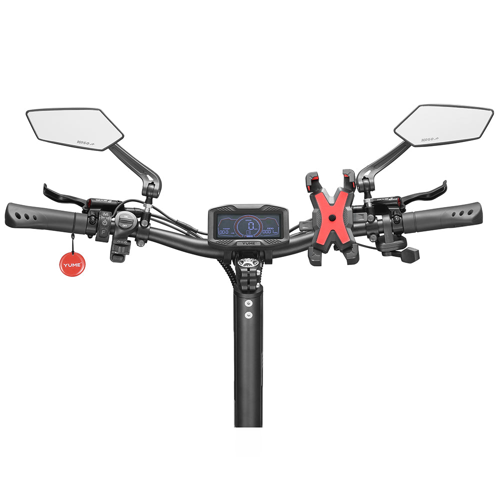 YUME HAWK Pro Electric Scooter, 10x4.5&quot; Tubeless Road Tires 3000W*2 Motor 60V 30Ah Battery 80km/h Max Speed 100km Max Range 3 Gears Shift System Disc Brake Adjustable Hydraulic Suspension NFC APP Control